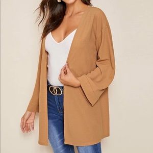 Camel Cardigan Overcoat